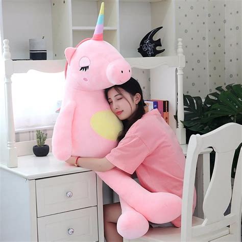 Pull off small pieces of stuffing, about the size of large gumballs, and push it into the body in the hollow areas. Giant Life Size Unicorn Stuffed Plush Toy | Soft toy ...
