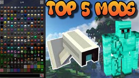 Top 5 Mods Para Minecraft 189 Youtube