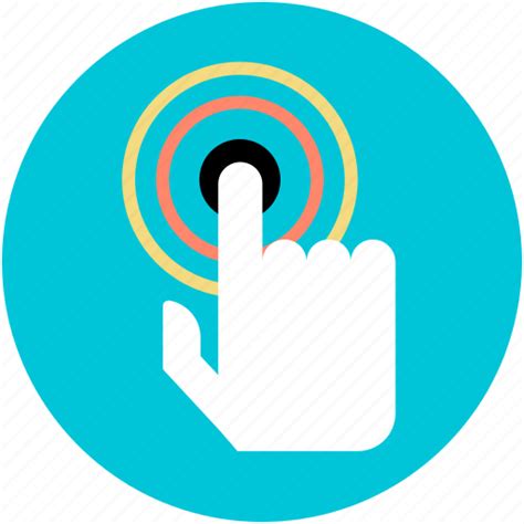 Click here, finger gesture, finger pressing, finger touch, pointing finger icon - Download on ...