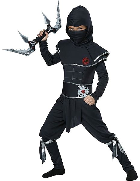 Fancy Dress And Period Costume Child Silver Mirror Ninja Costume New