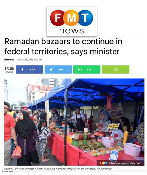 The auspicious month of ramadan is a time for reflection, contemplation and celebration. Malaysia announces Ramadan food bazaars will go ahead ...