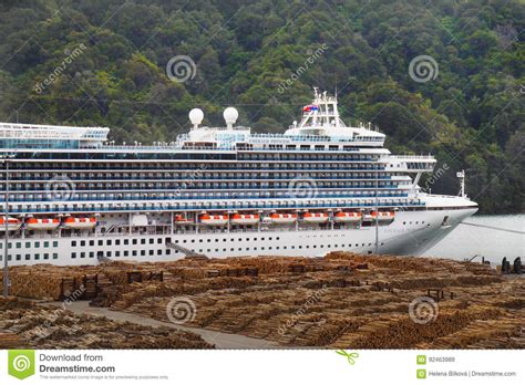 Emerald Princess Cruise Ship New Zealand Editorial Stock Image Image