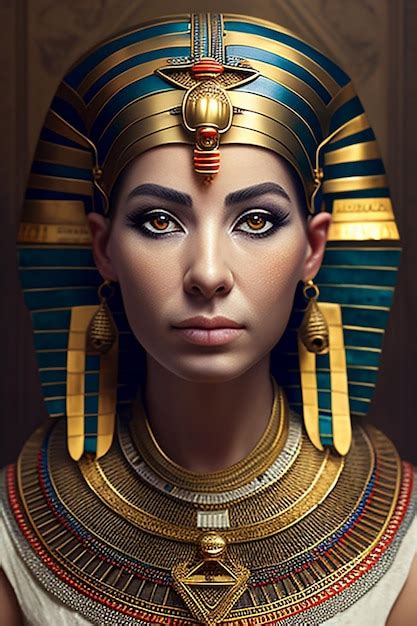 premium ai image cleopatra portrait of a woman queen of ancient egypt