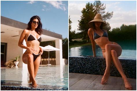 Kendall Jenner Kourtney Kardashian Sets Temperature Soaring In Skimpy