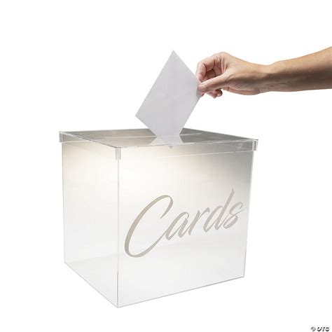 Featured products (boxes of 100). Clear Acrylic Card Box | Oriental Trading