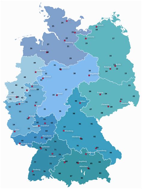 Postleitzahlenkarte Deutschland Kostenlos Downloaden
