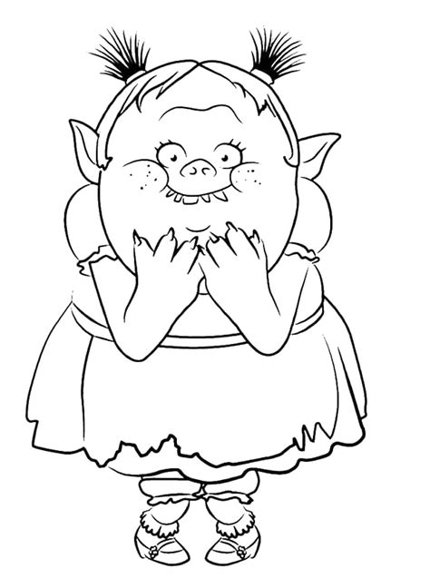 Trolls Holiday Movie Coloring Pages