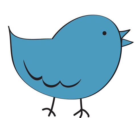 Bird Clipart Image Clip Art Cartoon Of A Blue Bird Standing Up 2