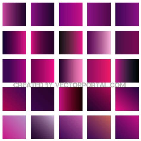 Violet Gradient Swatches For Illustratorai Royalty Free Stock Svg