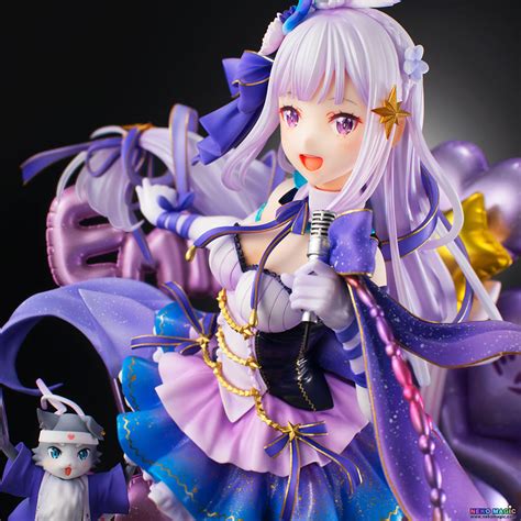 Exclusive Rezero Emilia Idol Ver 17 Pvc Figure By Shibuya