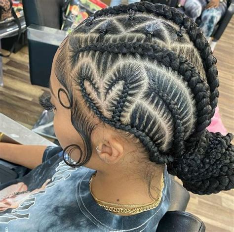 pin by alysha🦋 on hairrr in 2021 hair braid heart braided cornrow hairstyles cool braid