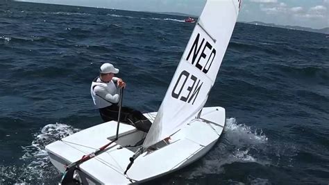 Sportvid Laser Sailing Upwind Youtube