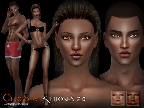 Sims 4 Ccs The Best Skin By S Club