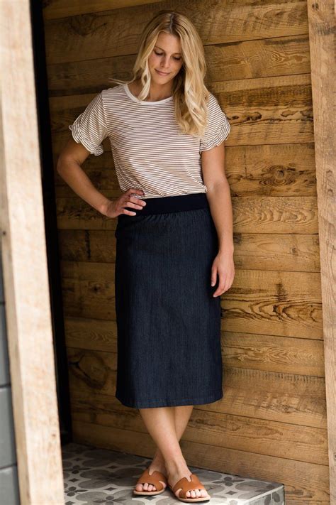 Modest Womens Lillian Classic Skirt Inherit Clothing Company