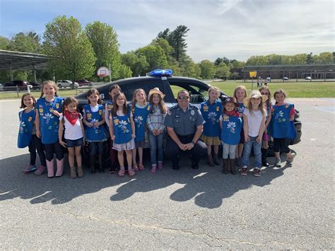 Rehoboth Girl Scout Troop 694 Visited By Rehoboth Police Officer
