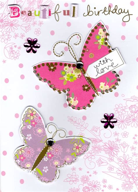 Beautiful Butterfly Handmade Birthday Card Cards Love Kates