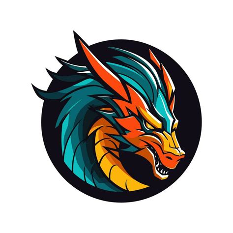 Dragon Mascot Logo Vector Clip Art Illustration 25918470 Vector Art At