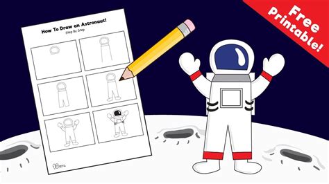 Print your astronaut helmet template at all kids network. How to Draw an Astronaut Step by Step for Kids - YouTube