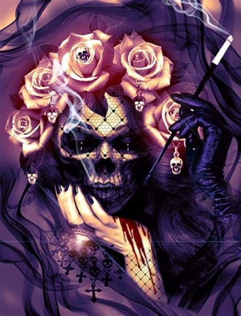 Pin By Rebecca Thorne On Skulls Grim Reapers Etc Sugar Skull Art