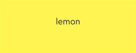 14 Bright Words For The Color Yellow