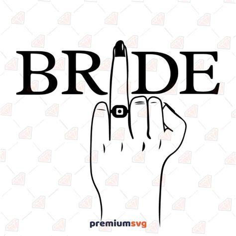 Bride Wedding Finger Svg Premiumsvg