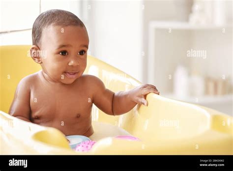 Child Portrait African American Bath Hi Res Stock Photography And
