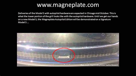 Tesla Model S No-Drill Front License Plate Autopilot Edition 