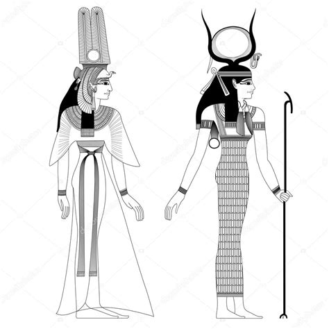 isolated figure of ancient egypt god ⬇ vector image by © tan tan vector stock 68468307