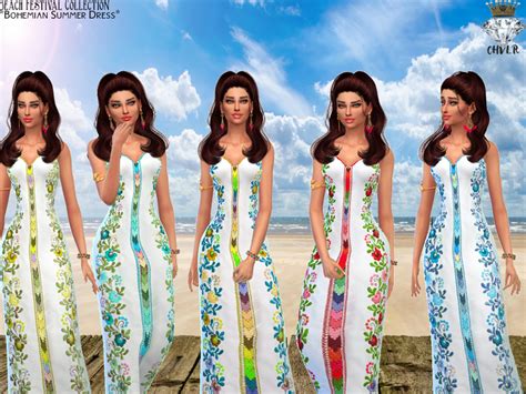 The Sims Resource Bohemian Summer Dress