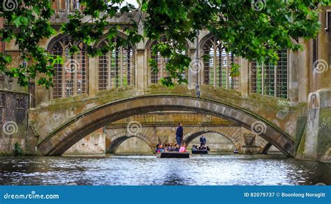 The Bridge Of Sighs In Cambridge University Editorial Photography