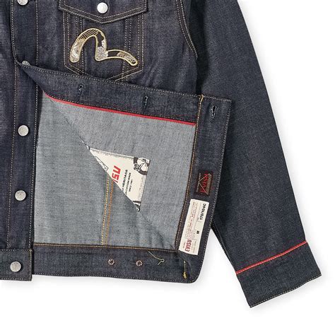 Evisu Embroidered Arch Denim Jacket Indigo End Uk