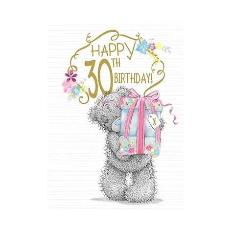 Maybe you would like to learn more about one of these? Happy 30th Birthday Me to You Bear Birthday Card | Happy ...