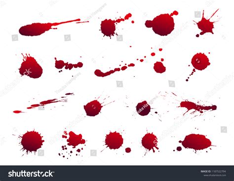 Blood Splatters Collection Vector Illustration Vector De Stock Libre