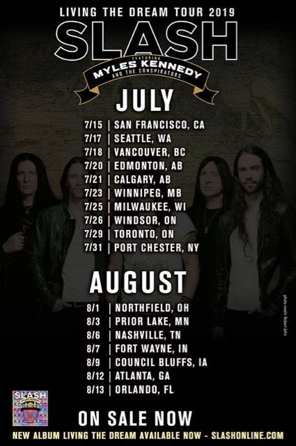 Slash Featuring Myles Kennedy And The Conspirators Announce North