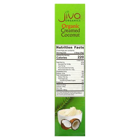 Jiva Organics Organic Creamed Coconut 7 Oz 200 G