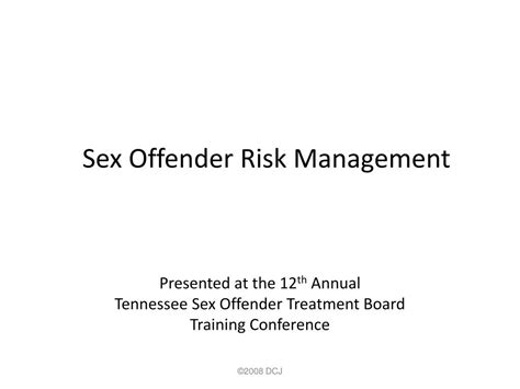 Ppt Impacting Sex Offender Management Policy Through Multi