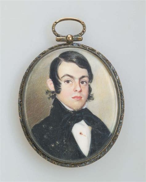 Sold Price Portrait Miniature Of A Young Dark Haired Man Wearing A