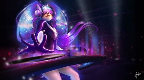 Online Crop Female Anime Character In Purple Hair League Of Legends