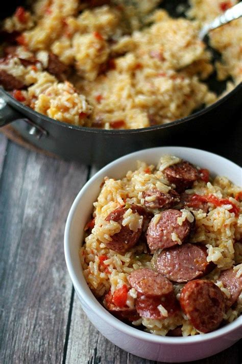 This One Skillet Cheesy Sausage And Rice Dish Is Delicious Made With