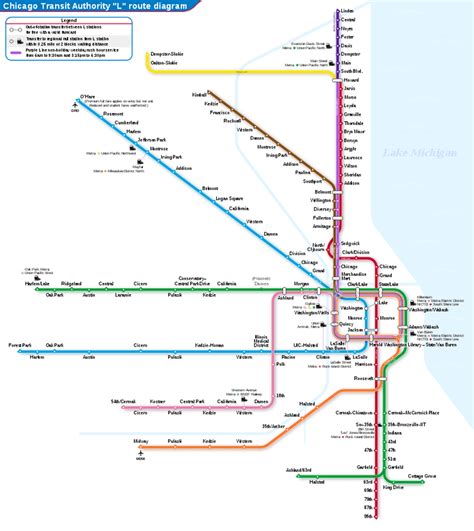 Green Line Cta Stops Route Map Stations More Details