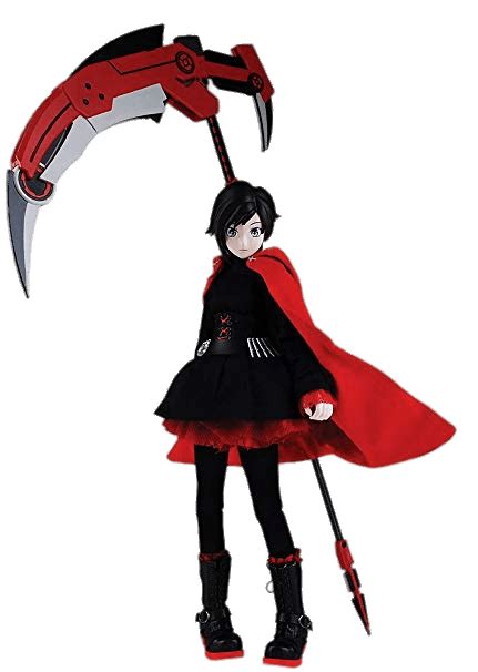Rwby Ruby Rose Holding Weapon Crescent Rose Transparent Png Stickpng