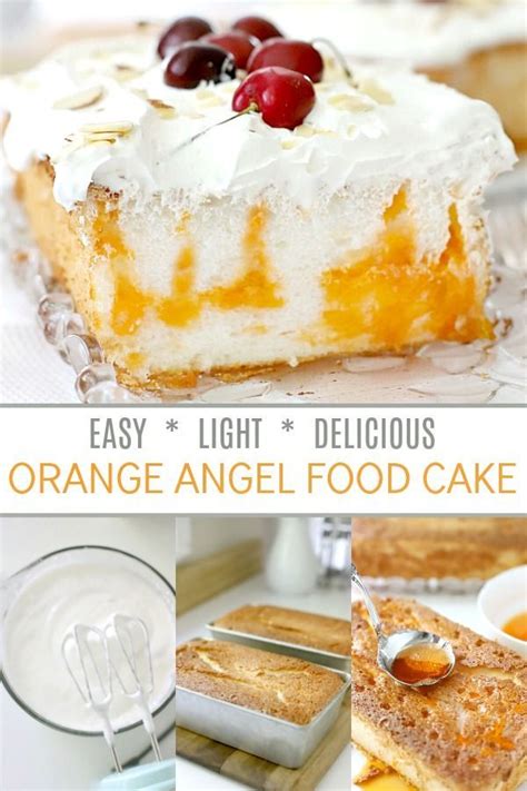 Let the jello set up. Orange Angel Food Cake in 2020 | Angel food cake toppings ...