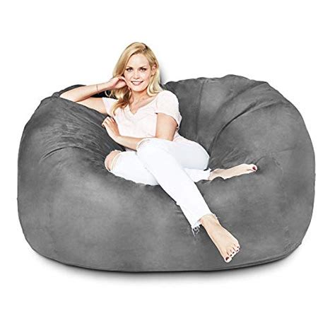 Lumaland Luxurious Giant 5ft Bean Bag Chair With Microsuede Cover