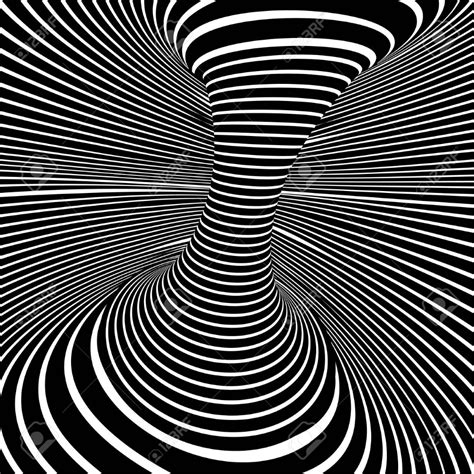 Vector Op Art Pattern Optical Illusion Abstract Background Imagens