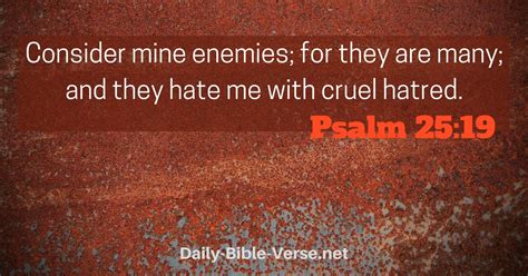 Daily Bible Verse Spiritual Warfare Psalm 2519 Kjv