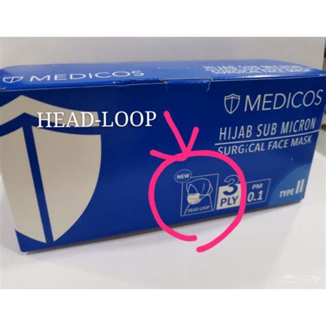 Дизайн и мода в kajang, malaysia. Medicos 3plys head loop Face Mask 50's/Box | Shopee Malaysia
