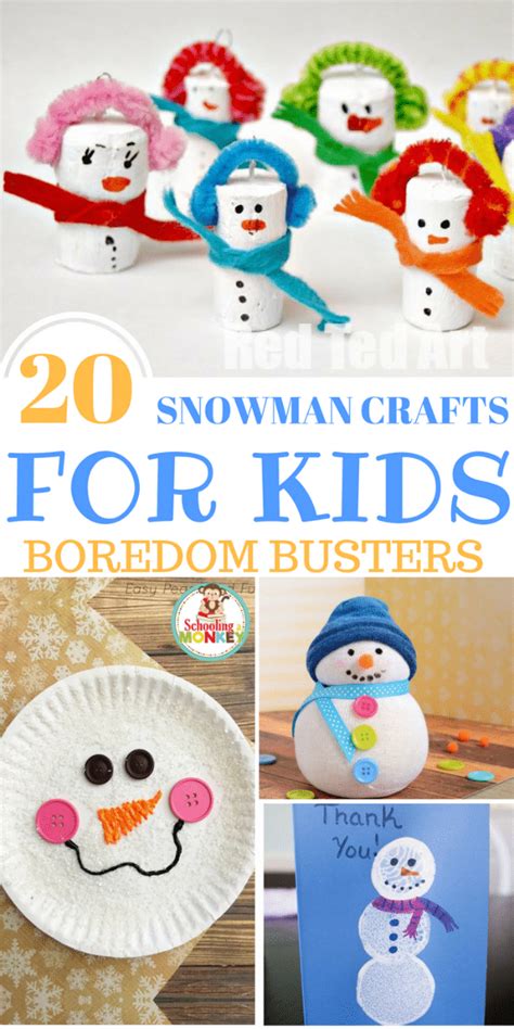 20 Of The Best Snowman Crafts For Kids