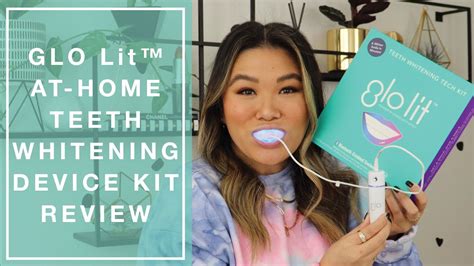 Glo Lit At Home Teeth Whitening Device Kit Review Youtube