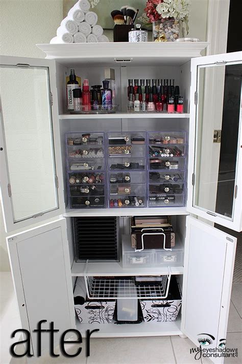 Stop knocking shampoo bottles off the side of the bath. Makeup Organizers And Storage Ideas For Makeup Junkies ...