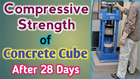 Cube Test Compressive Strength Of Concrete Block After 28 Days Cube